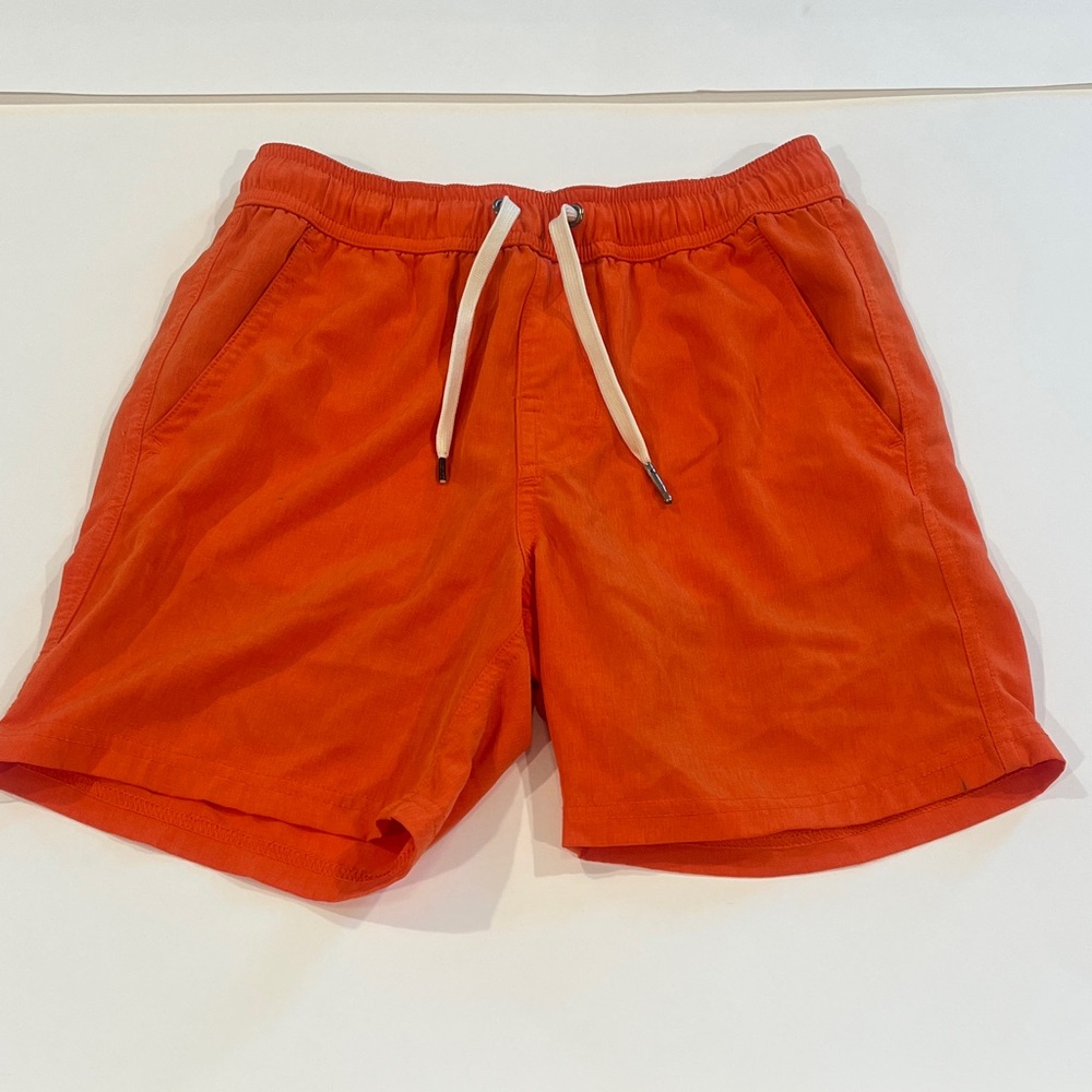 Sweet Honey Boys Bright Orange Drawstring Swim Trunks